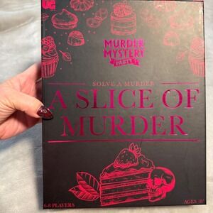 Murder Mystery Party Game A Slice of Murder New Sealed 6–8 Players
